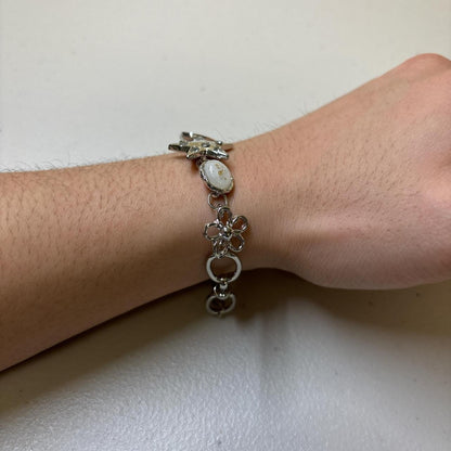0681 - Y2K Charms Silver Bracelet
