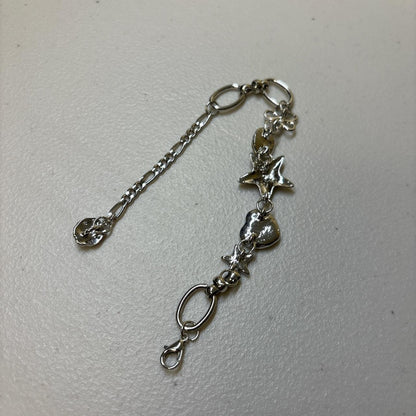 0681 - Y2K Charms Silver Bracelet