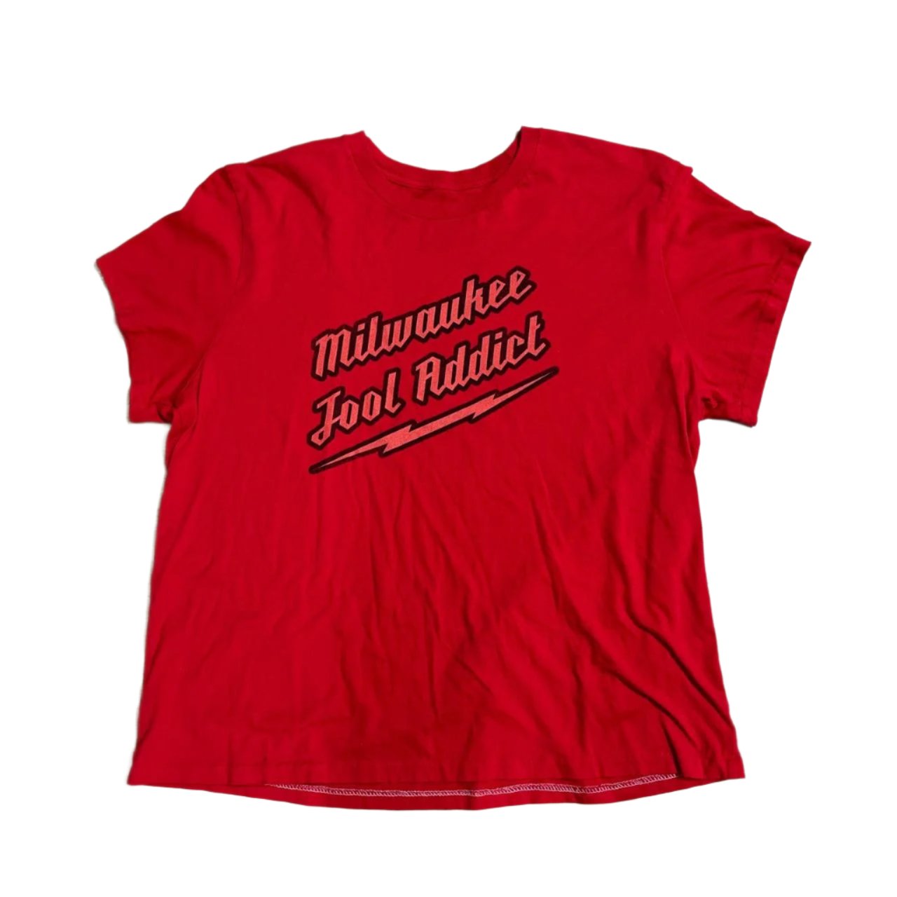 0539 - VTG 90s Milwaukee Red T Shirt