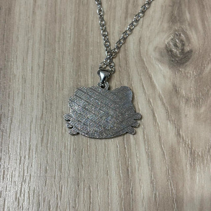0502 - Y2K Rhinestone Hello Kitty Necklace