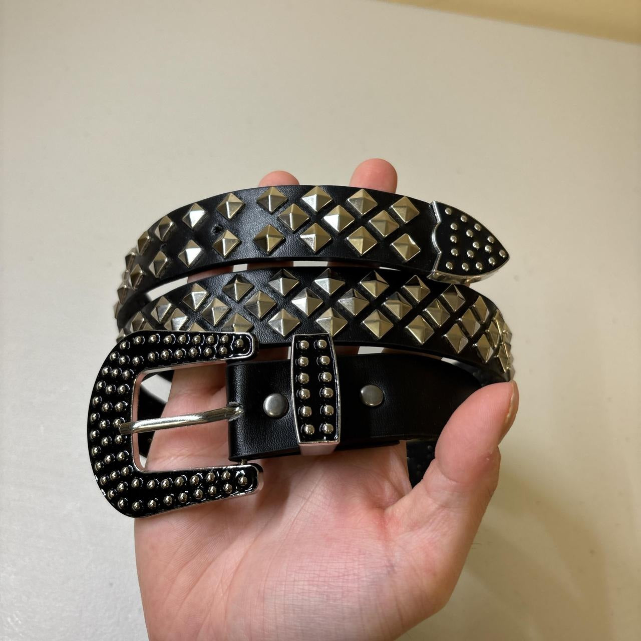 Rivet Nails Studded Belt
