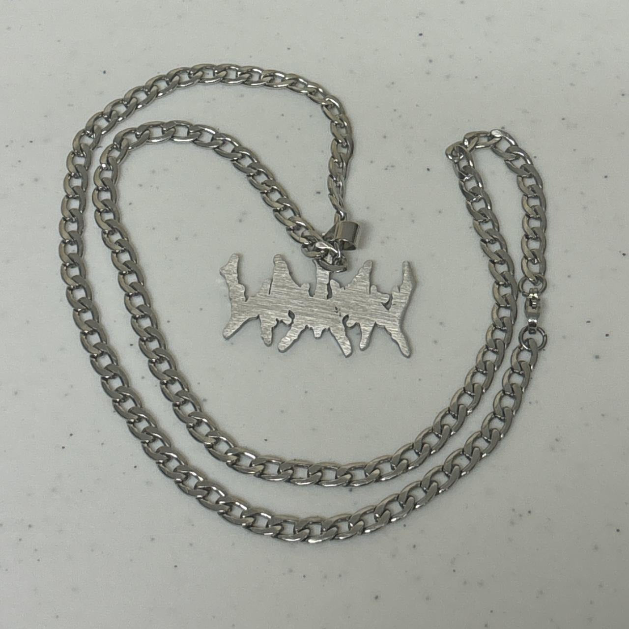 0582 - Y2K Grunge Logo Chain