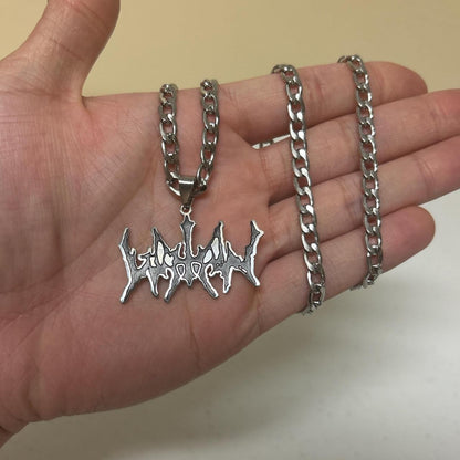 0582 - Y2K Grunge Logo Chain