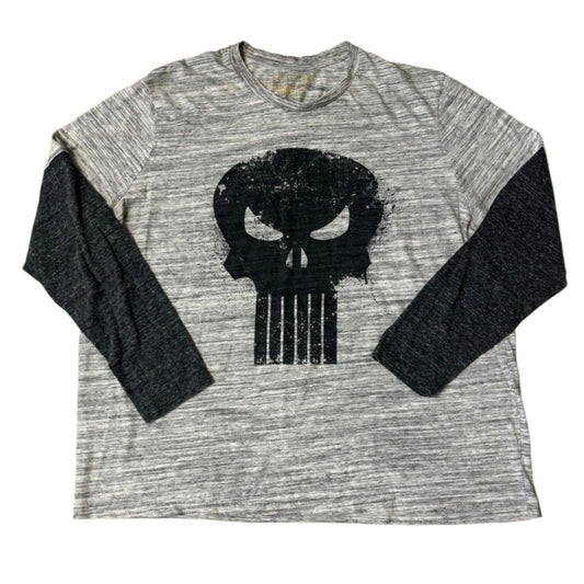 0451 - Punisher Skull Long Sleeve Tee