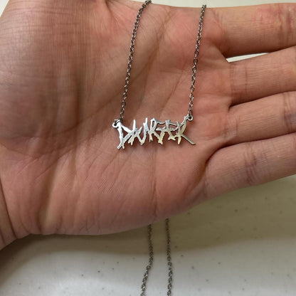 0589 - Stainless 'Danger' Pendant Chain