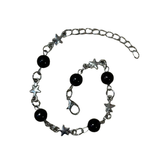 0494 - Mini Star Black Pearl Bracelet